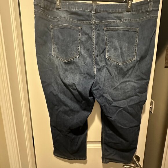 Denim Capri with Floral Beading at the Legs - Picture 2 of 3